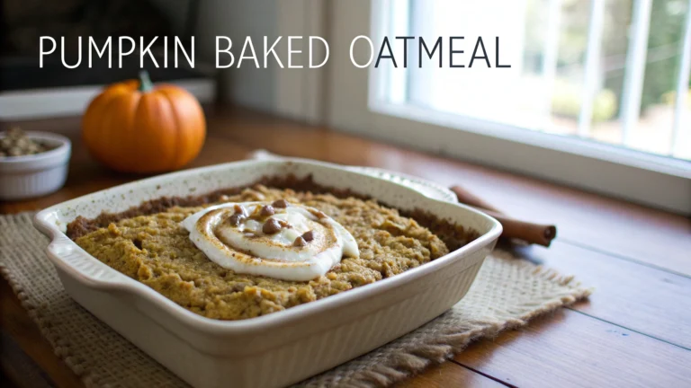 Pumpkin Baked Oatmeal Recipe