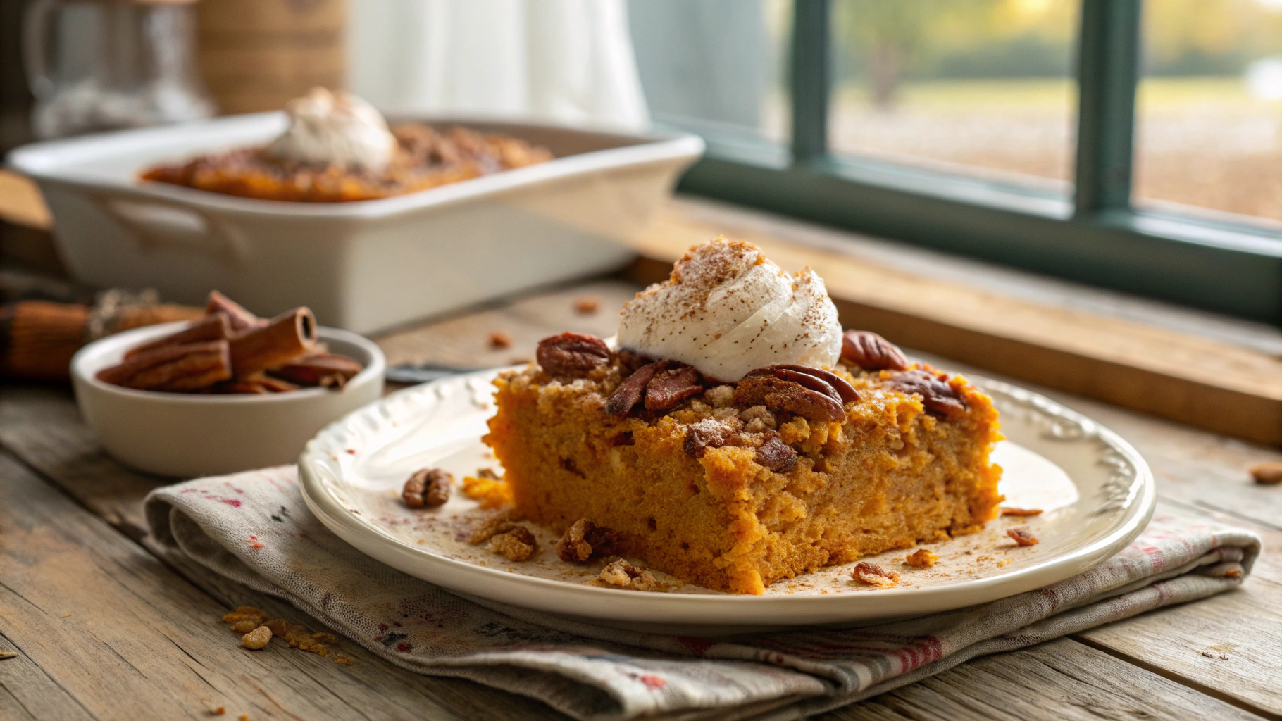 Pumpkin Dump Cake Recipe