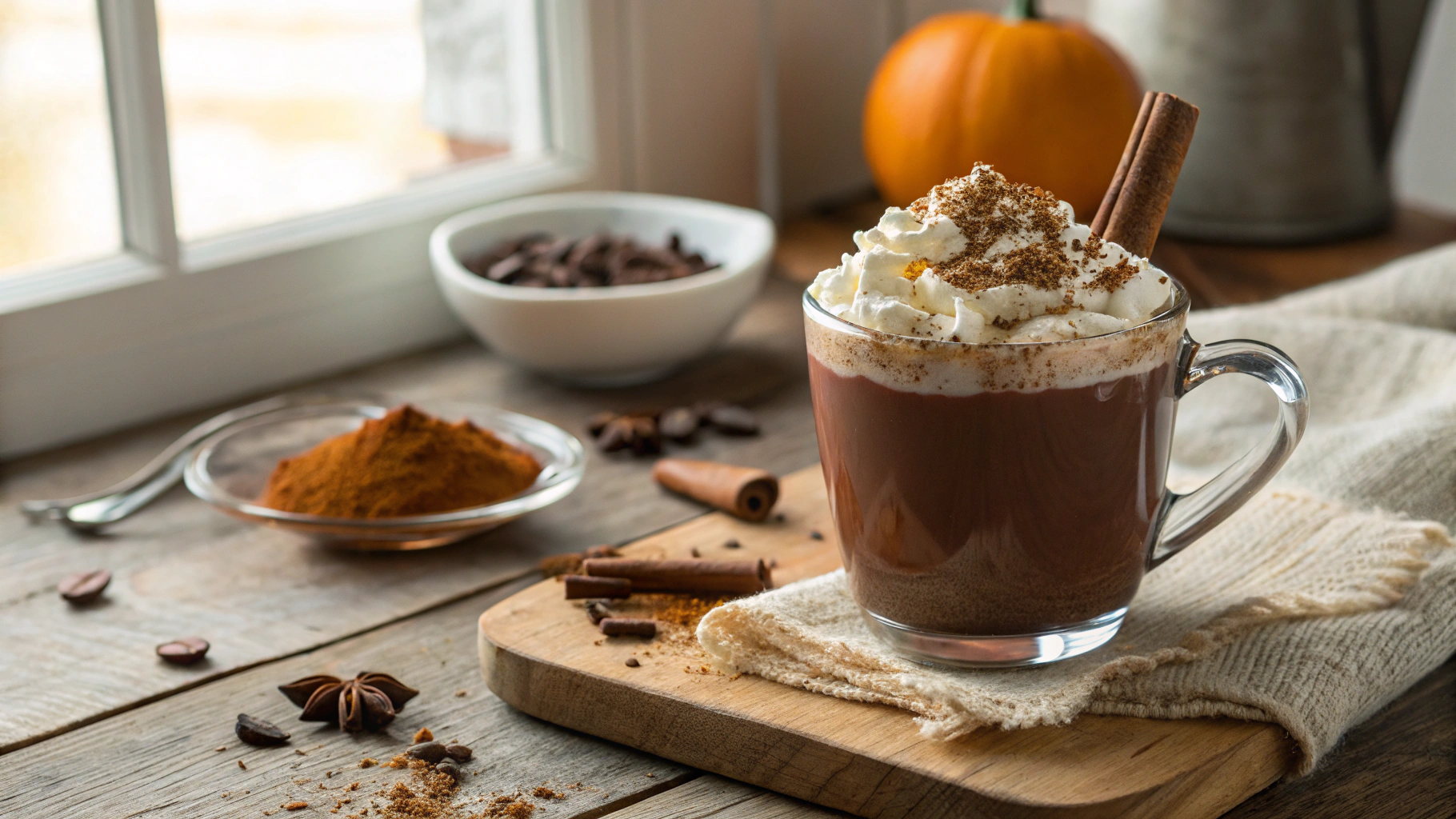 Pumpkin Spice Hot Chocolate Recipe
