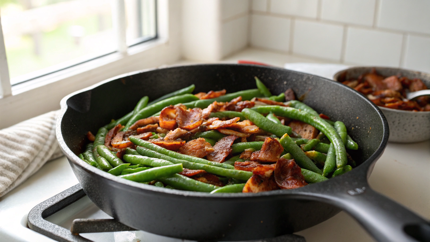 Quick and Easy Southern Bacon And Green Beans Recipe
