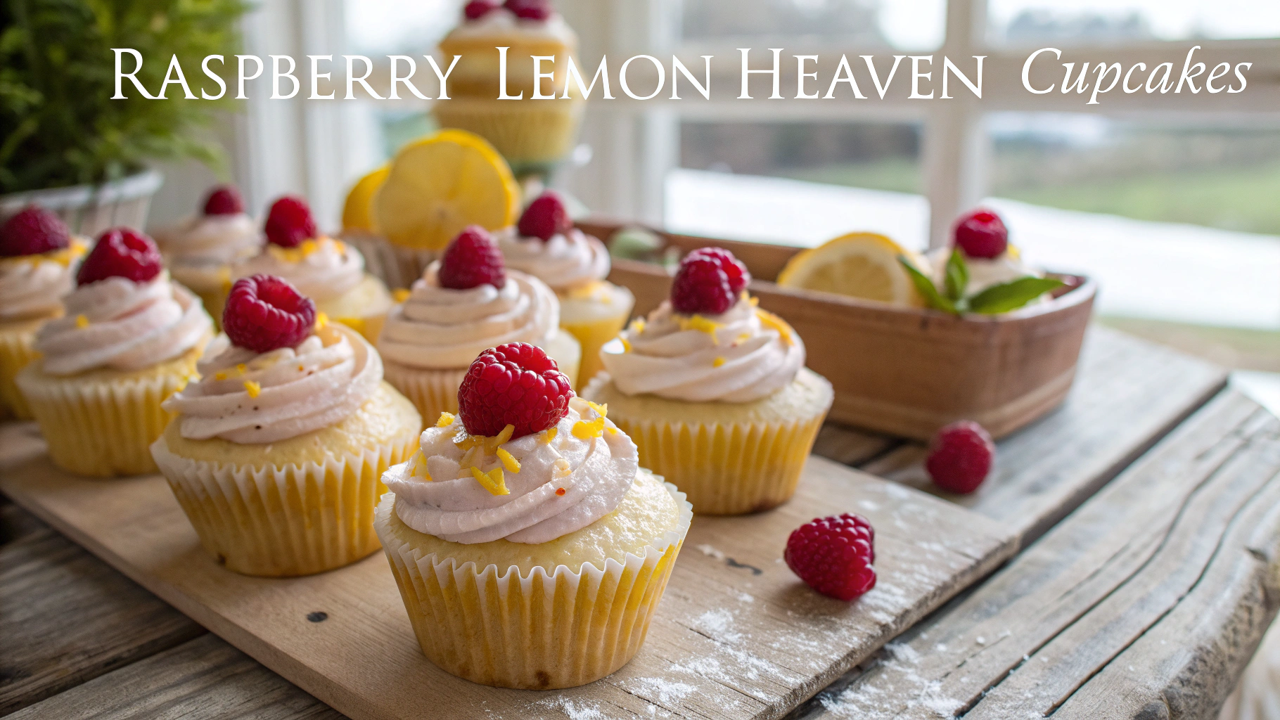 Raspberry Lemon Heaven Cupcakes Recipe