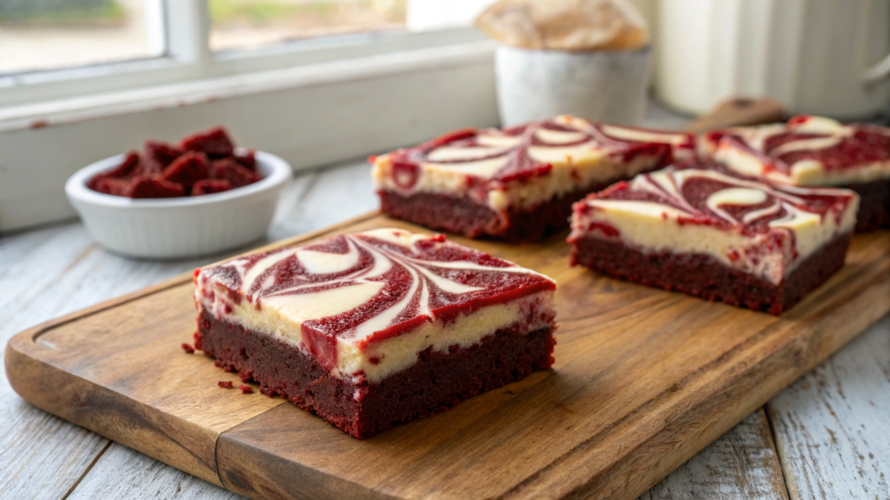 Red Velvet Cheesecake Swirl Brownies Recipe