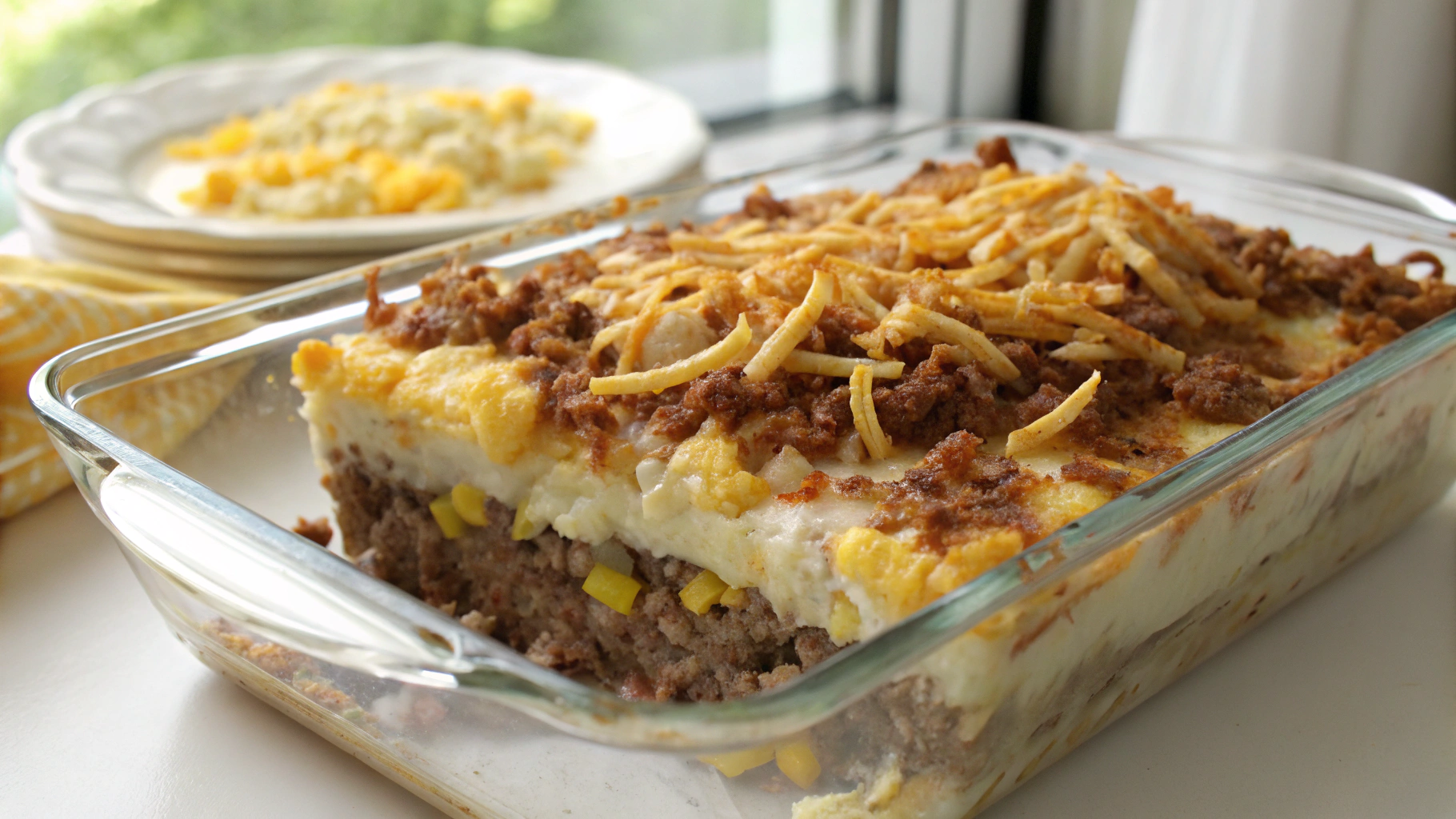 Southern Five Layer Beef Casserole Recipe
