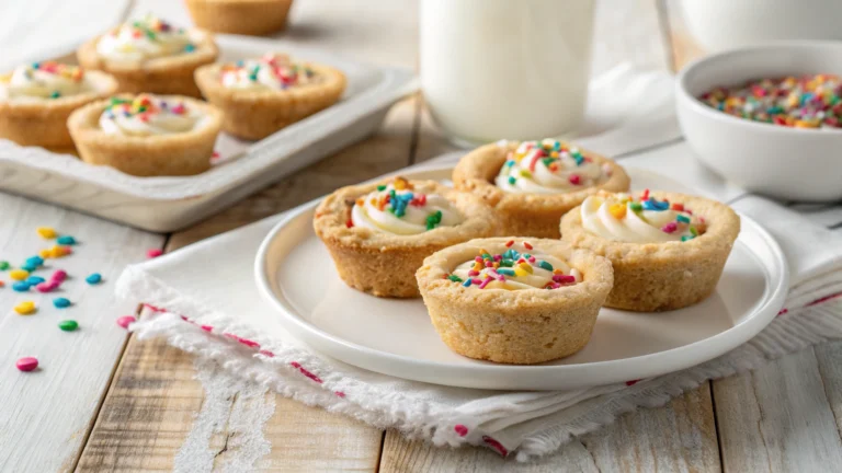 Sprinkle Cheesecake Cookie Cups Recipe