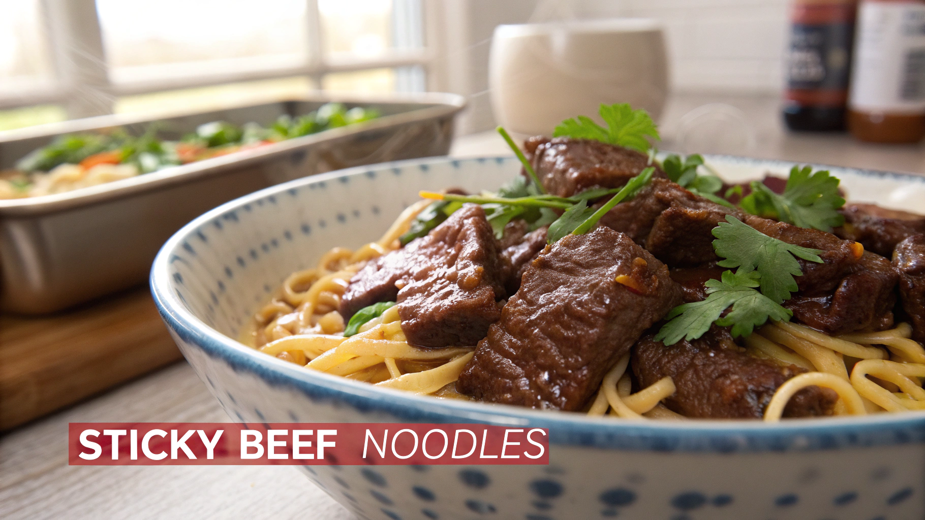 Sticky Beef Noodles Recipe