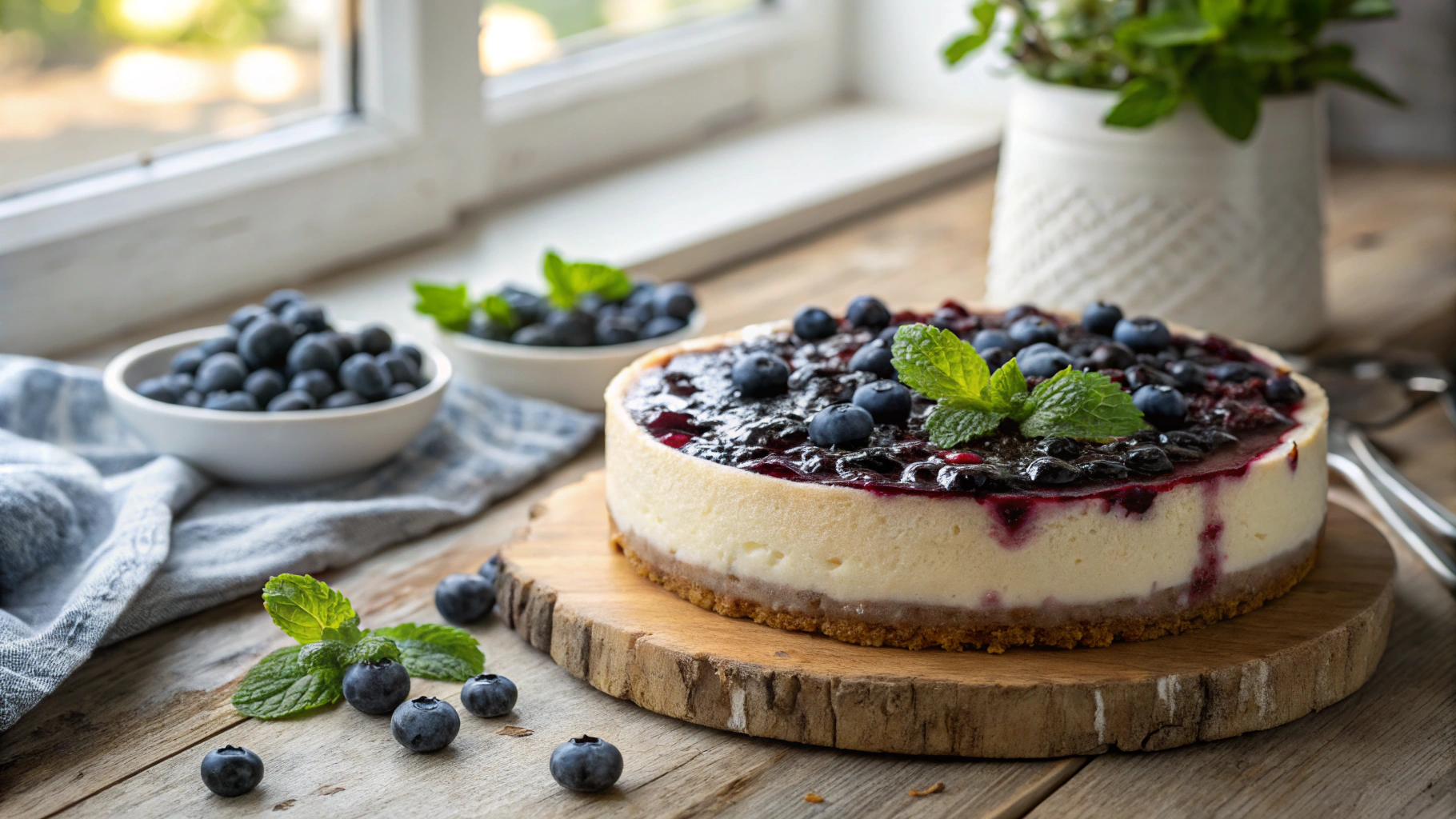 Summer Blueberry Cheesecake Dessert Recipe