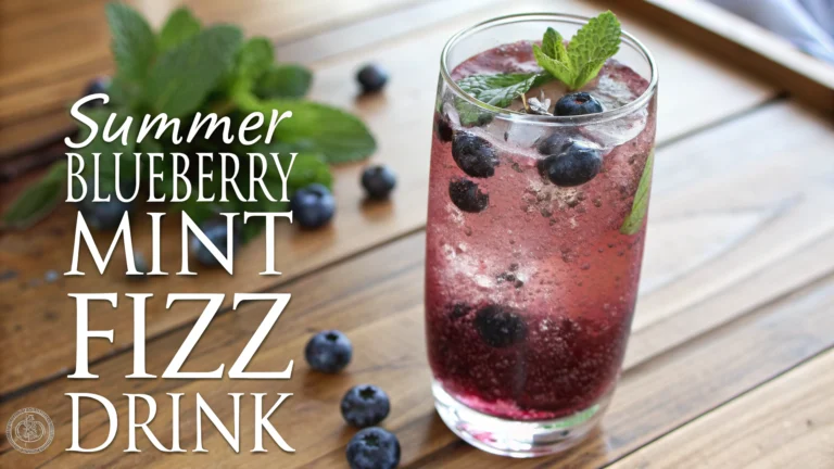 Summer Blueberry Mint Fizz Drink Recipe