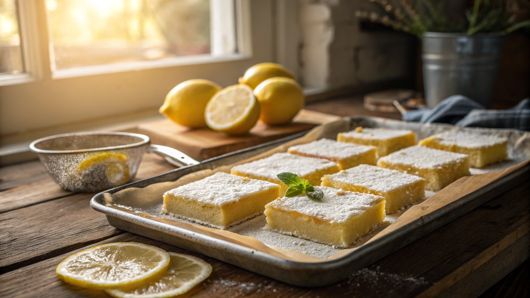Summer Lemon Bars Dessert Recipe
