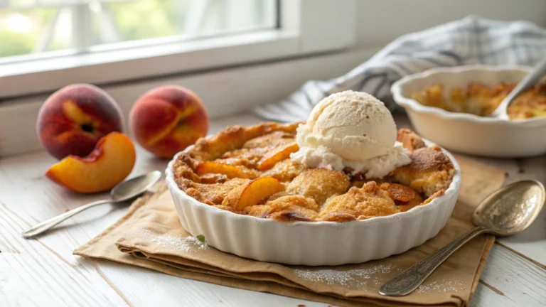 Summer Peach Cobbler Dessert Recipe