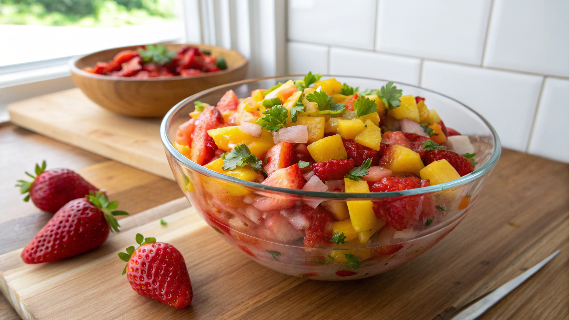Summer Strawberry Mango Salsa Recipe
