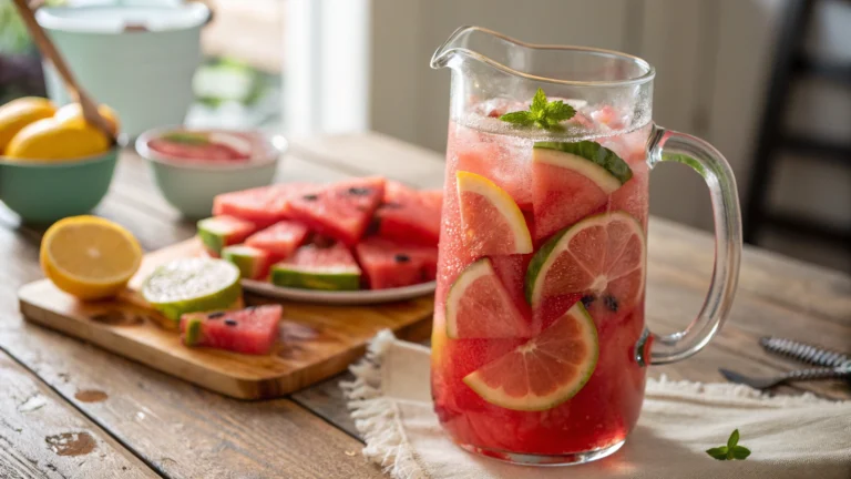Summer Watermelon Lemonade Drink Recipe