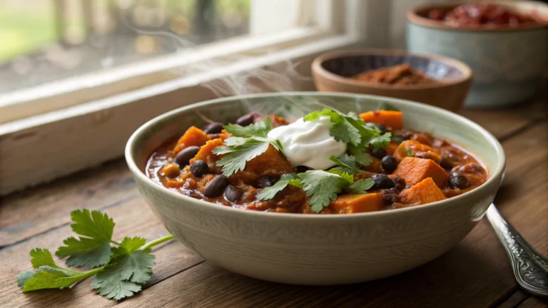 Sweet Potato Black Bean Chili Recipe
