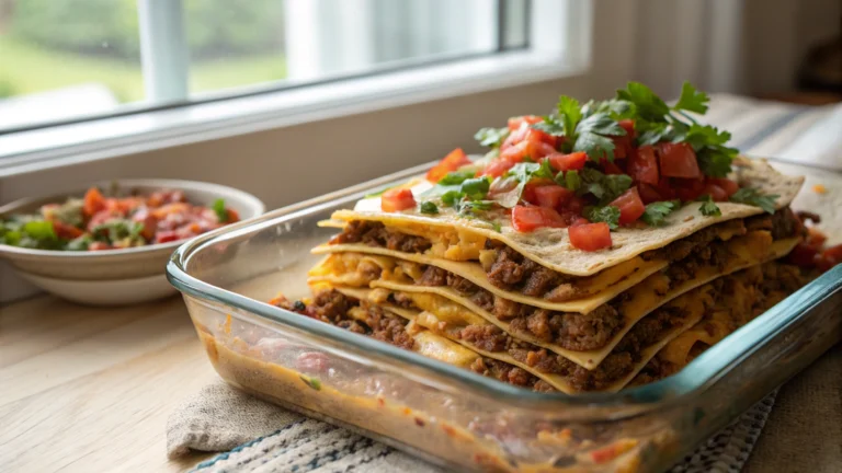 Taco Casserole With Tortillas Recipe