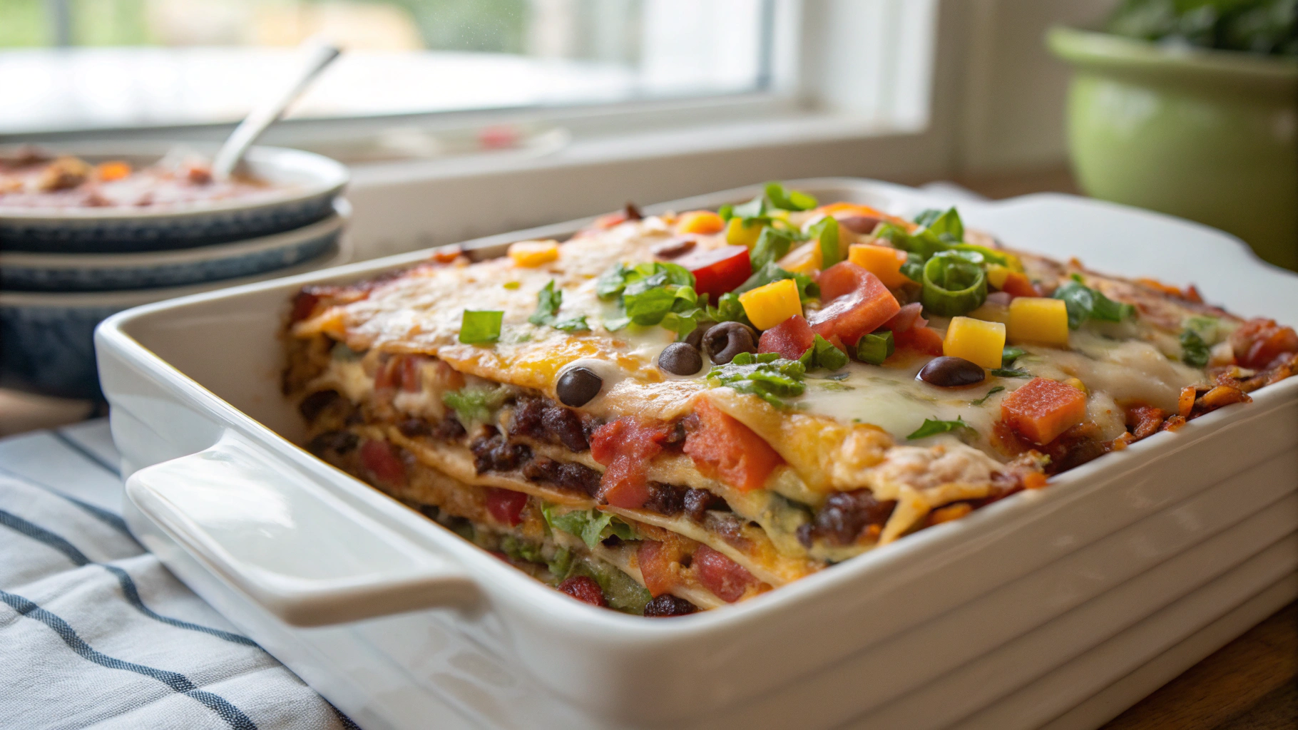 Vegetarian Enchilada Casserole Recipe