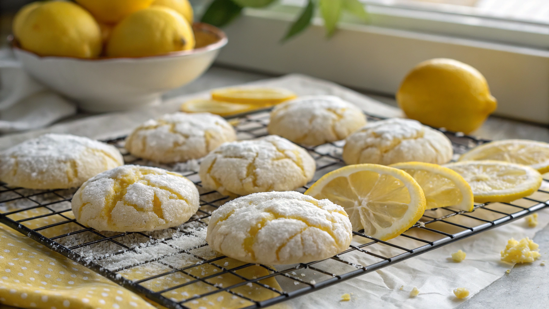 Very Lemon Crinkle Cookies Recipe