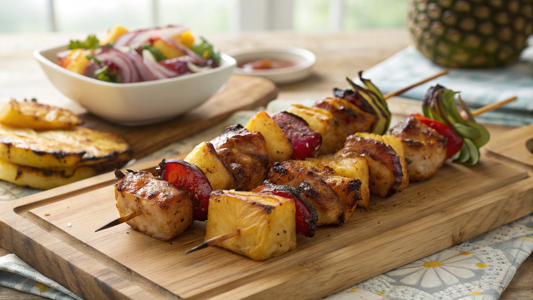 Bbq Pineapple Chicken Kabobs Recipe