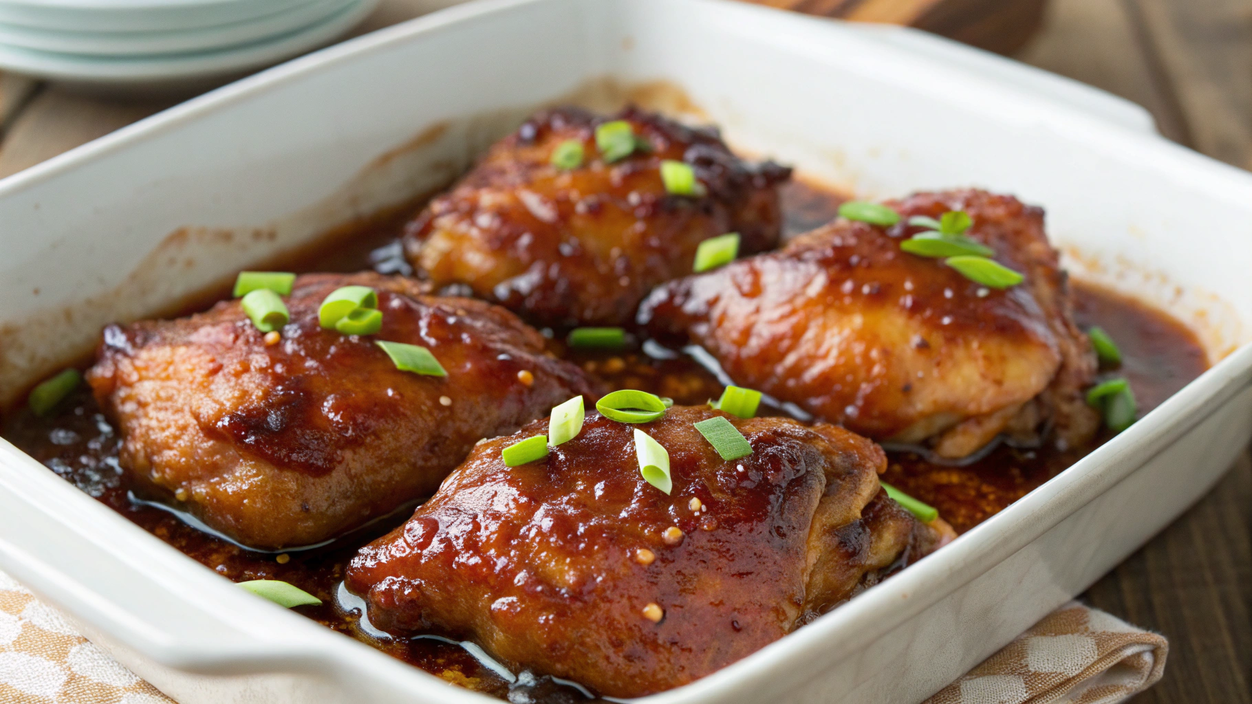 Glazed Soy Sauce Brown Sugar Chicken Thighs Recipe