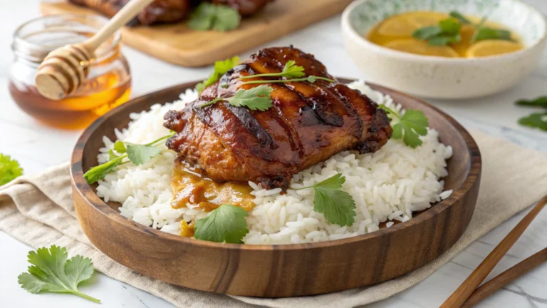 Honey Bbq Chicken Rice Recipe