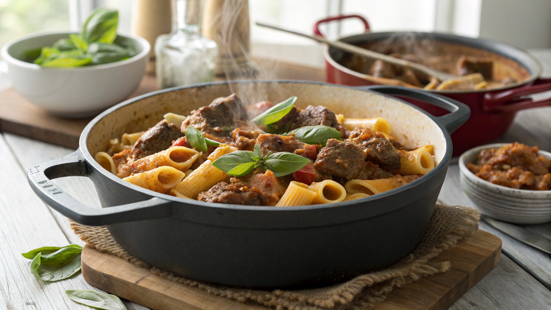 One Pot Beef Ragu Pasta Recipe
