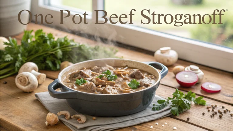 One Pot Beef Stroganoff Recipe