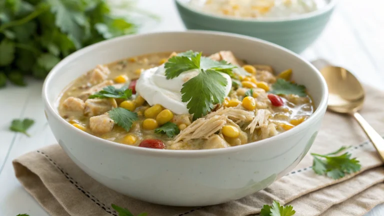 Slow Cooker White Chicken Chili Recipe