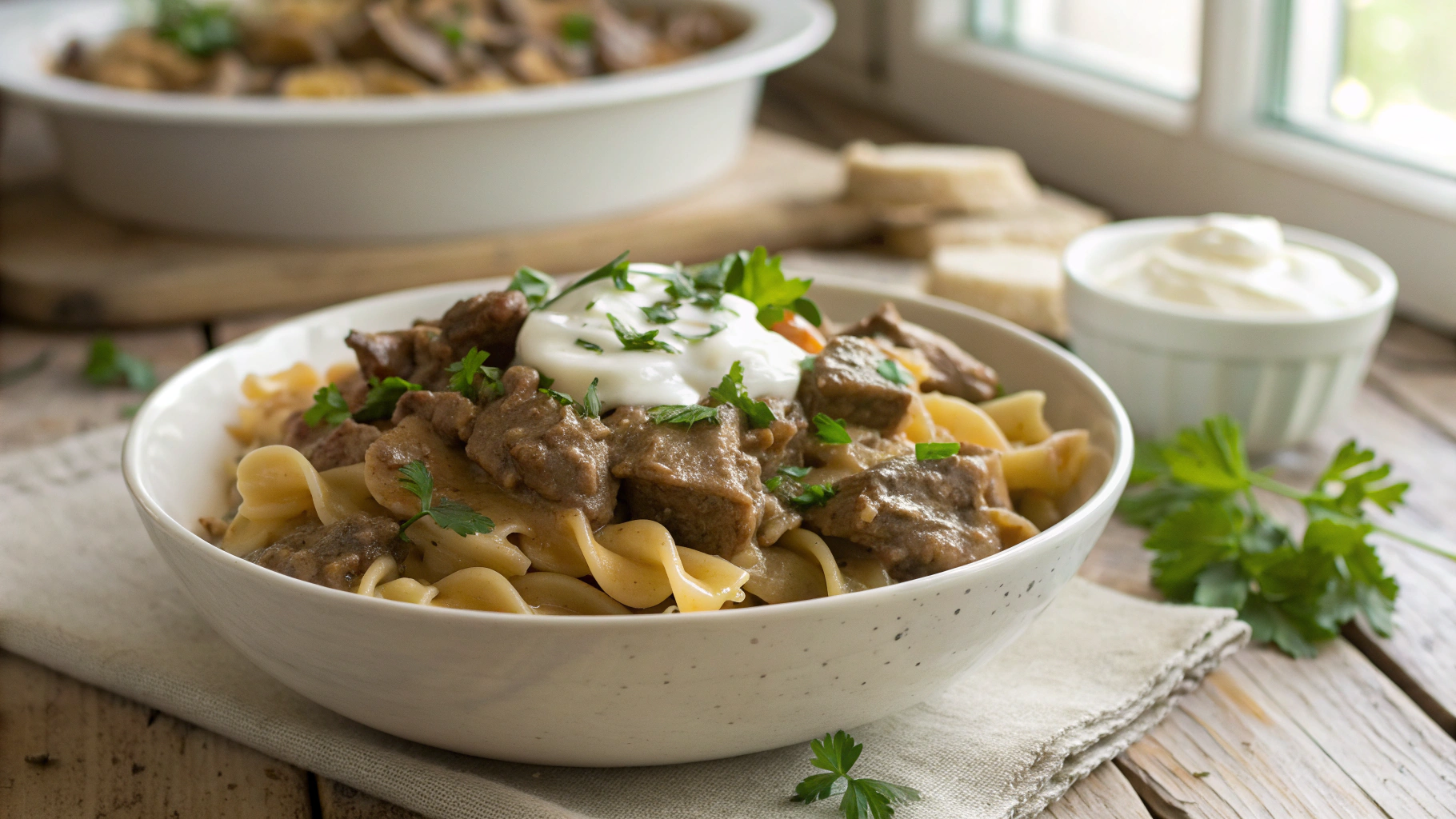 Crock Pot Beef Stroganoff