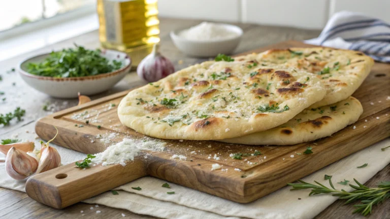 Easy Garlic Naan Bread