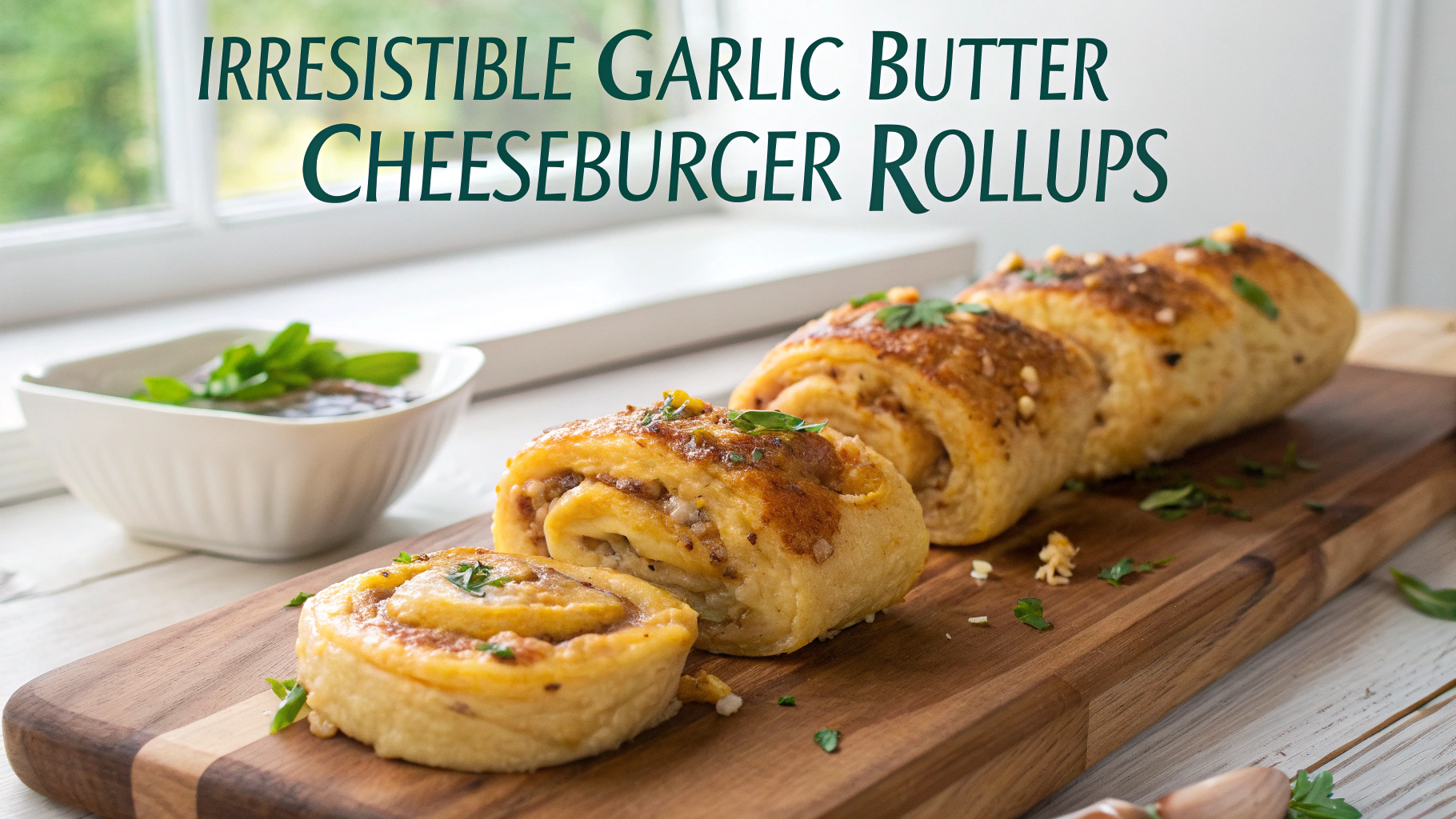 Irresistible Garlic Butter Cheeseburger Rollups