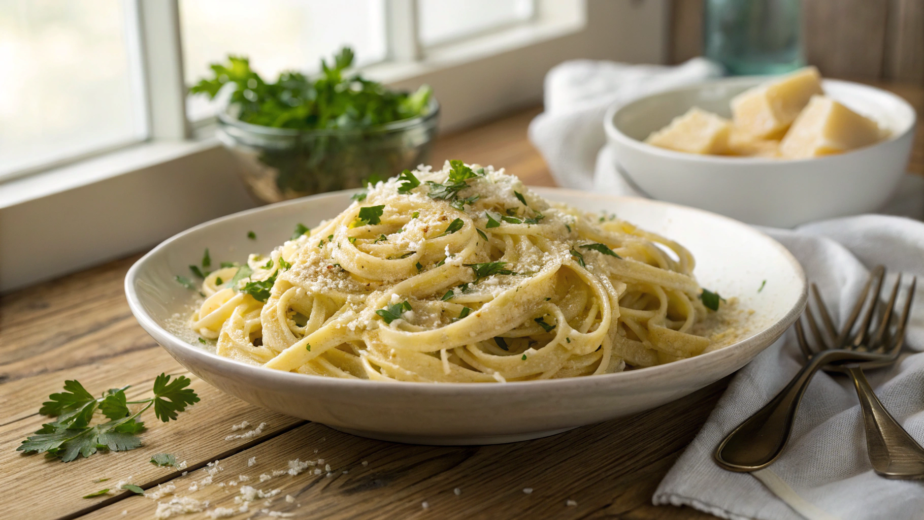One Pan Butter Parmesan Pasta