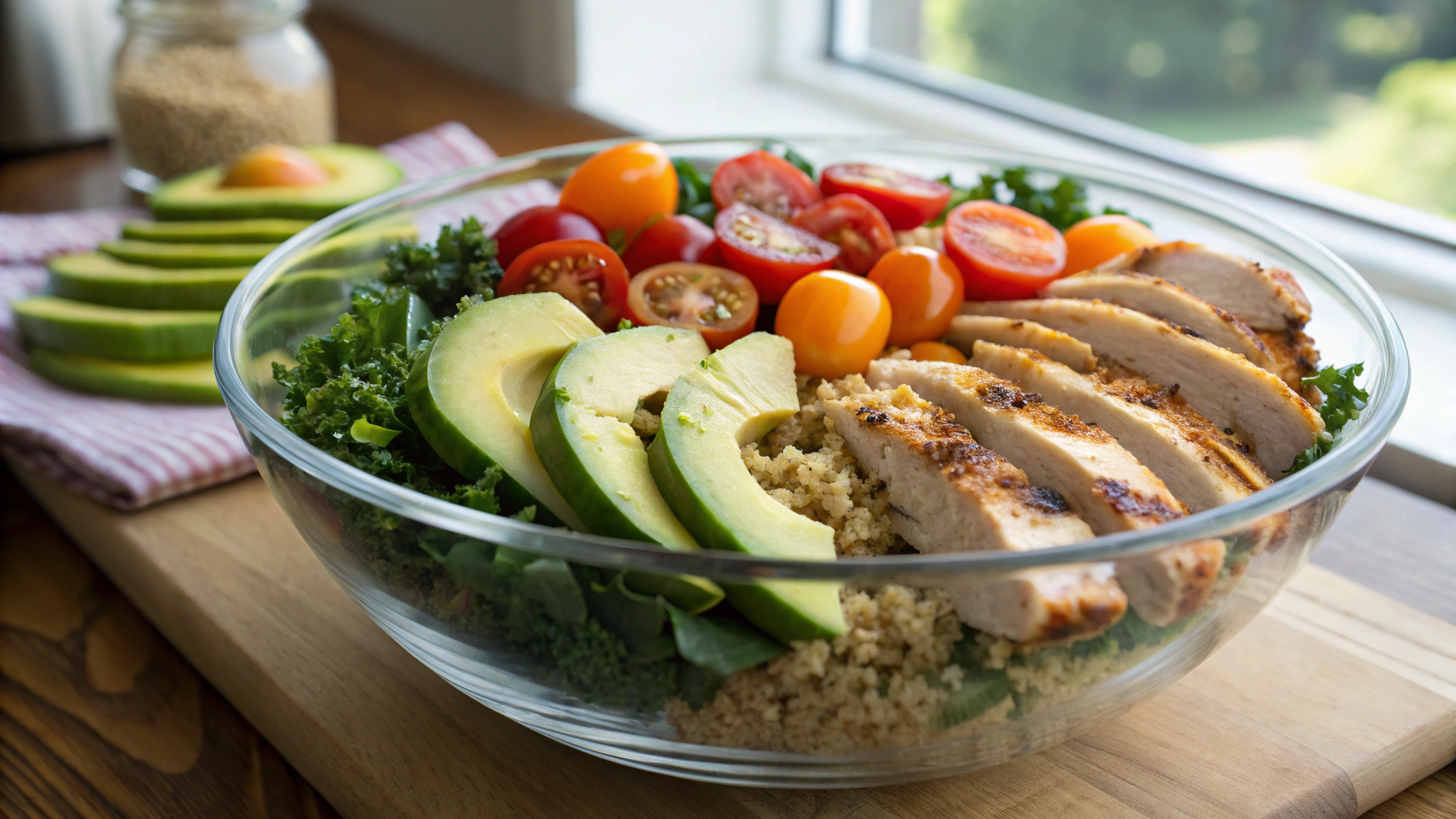Protein Kale and Quinoa Salad
