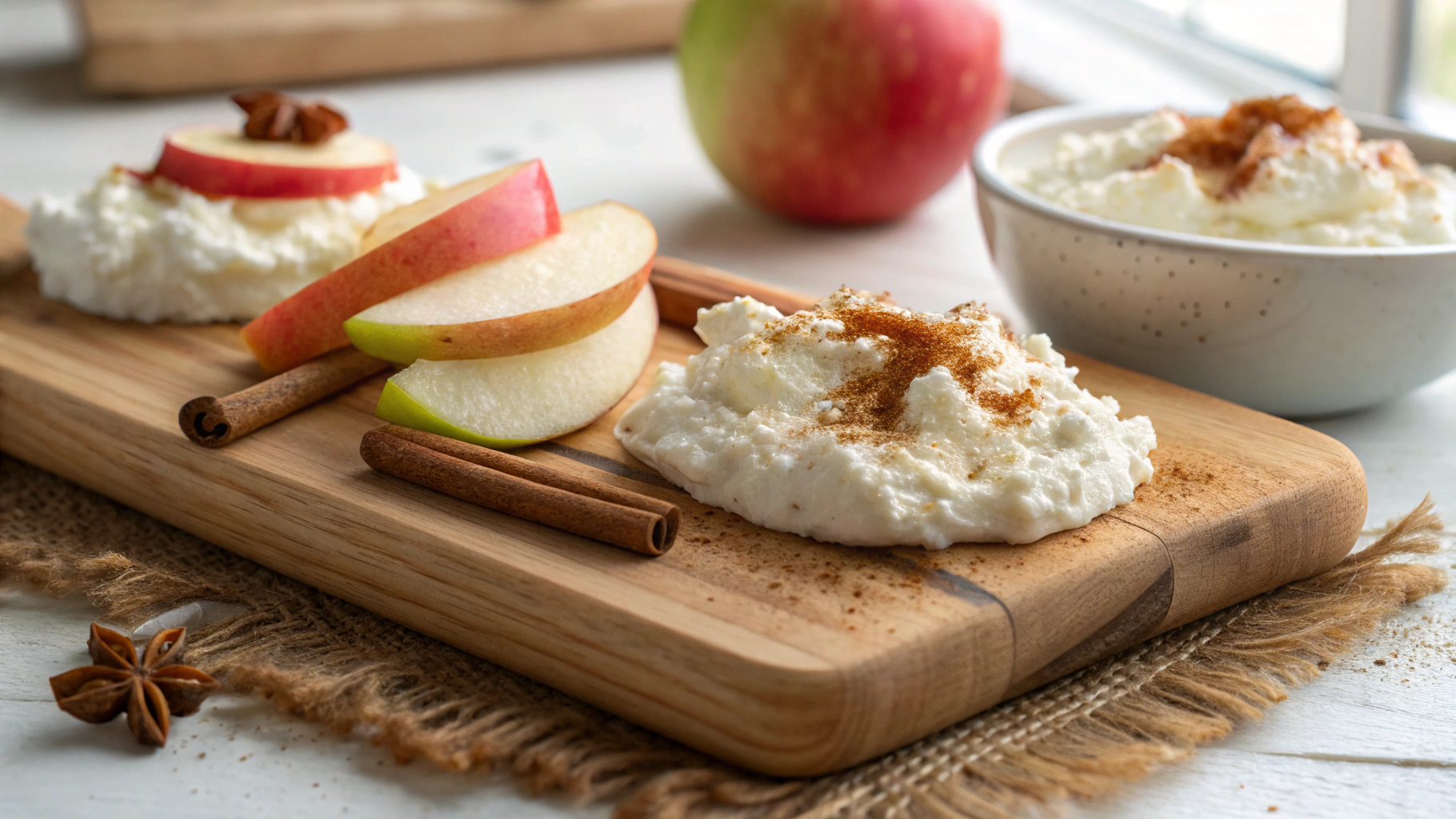 Cinnamon Apple Cottage Cheese Bites