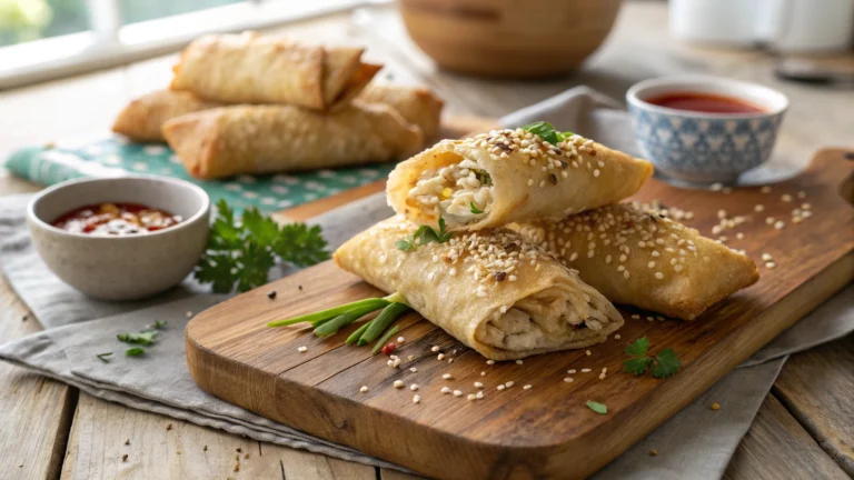 Crab Rangoon Egg Rolls