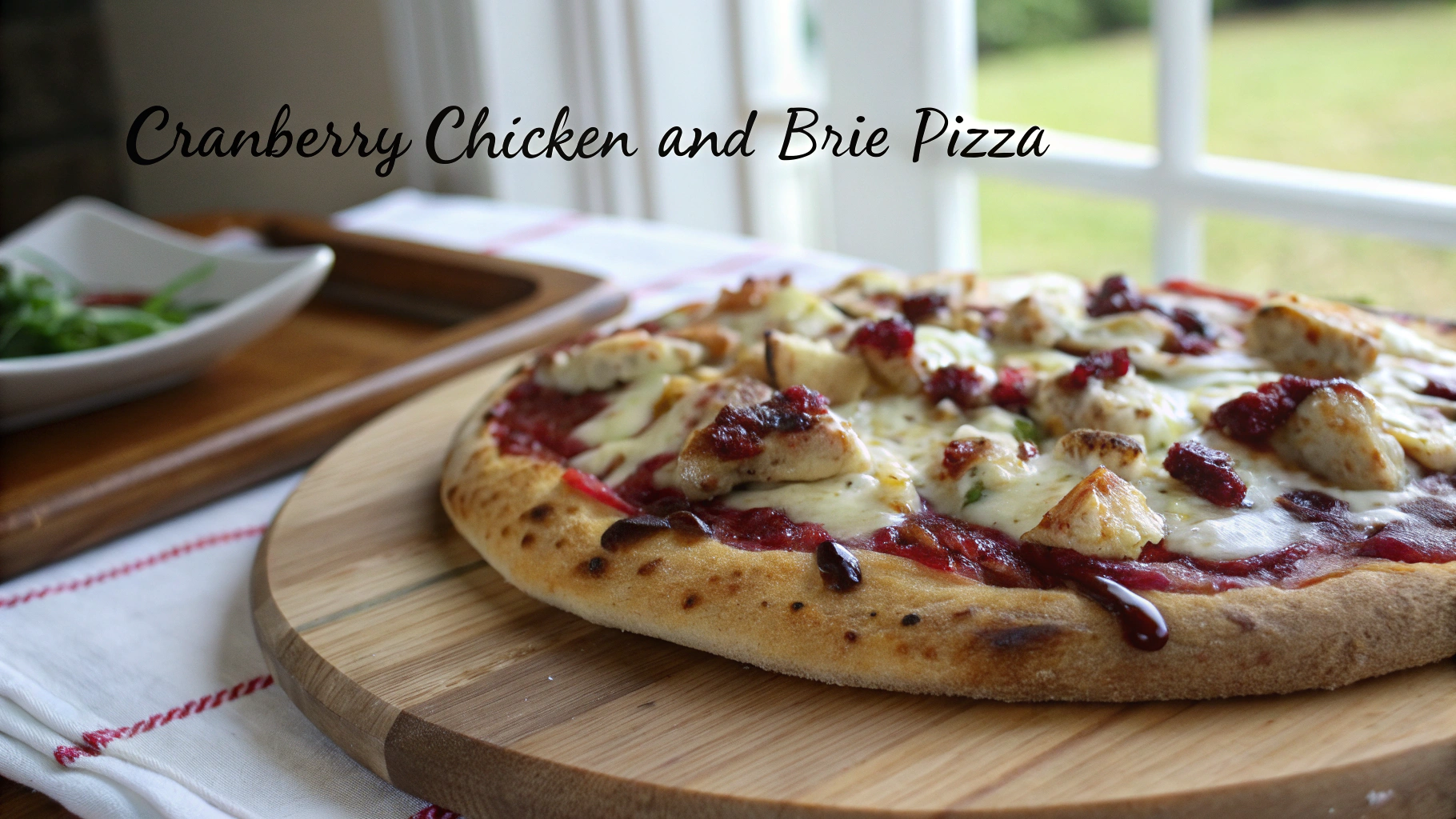 Cranberry Chicken and 038 Brie Pizza