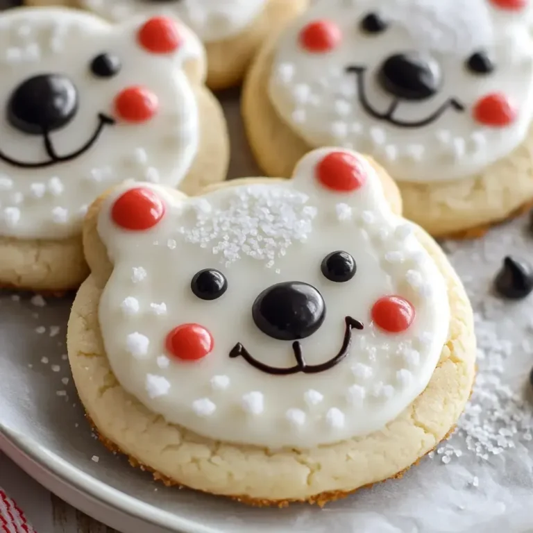 Arctic-Inspired Polar Bear Cookies Recipe