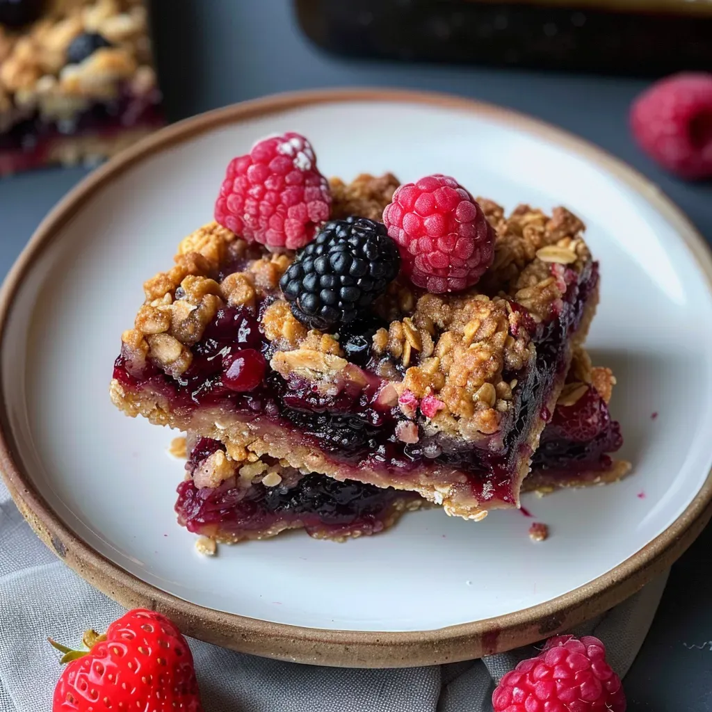 Berry Oatmeal Bars: Healthy Breakfast Recipe