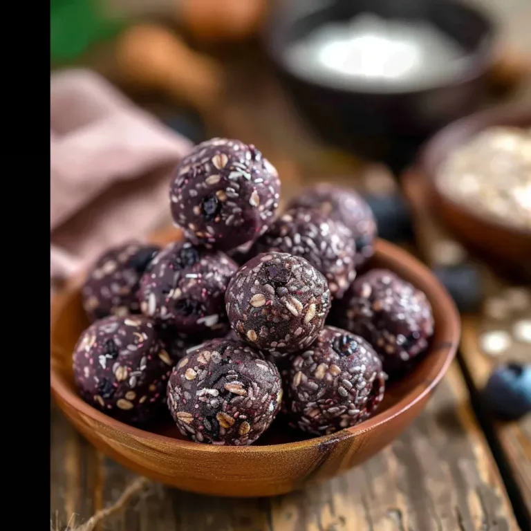 Blueberry Bliss Balls: Easy No-Bake Recipe