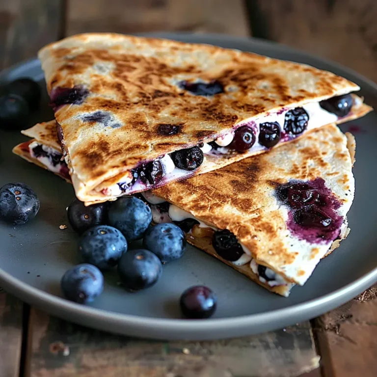 Blueberry Breakfast Quesadilla Recipe - Delicious and Easy