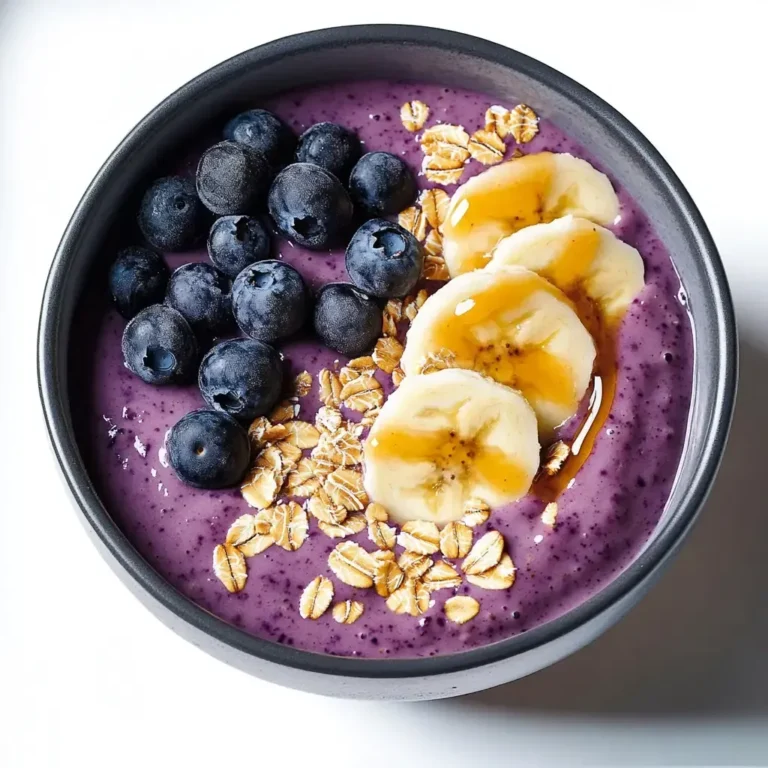 Blueberry Peanut Butter Smoothie Bowl Recipe