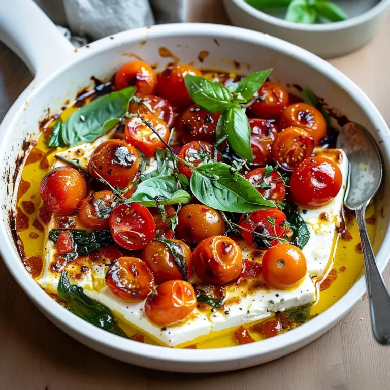 Cheesy Baked Feta with Cherry Tomatoes