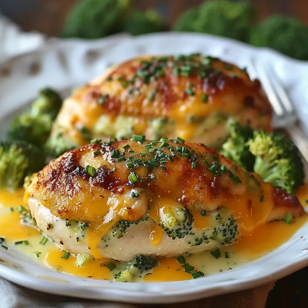 Cheesy Broccoli Stuffed Chicken Breast Recipe