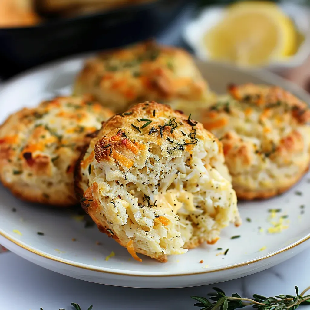 Cheesy Crab Stuffed Biscuits Recipe