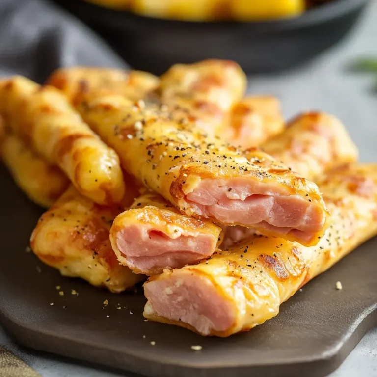 Cheesy Ham Sticks Recipe: Easy and Delicious Snack!