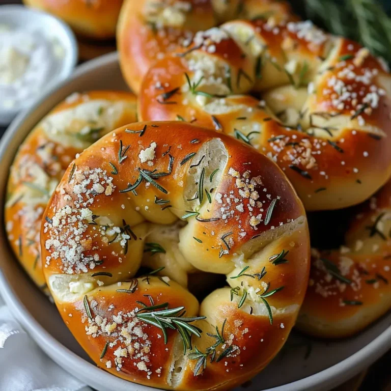 Cheesy Mozzarella Parmesan Pretzel Recipe