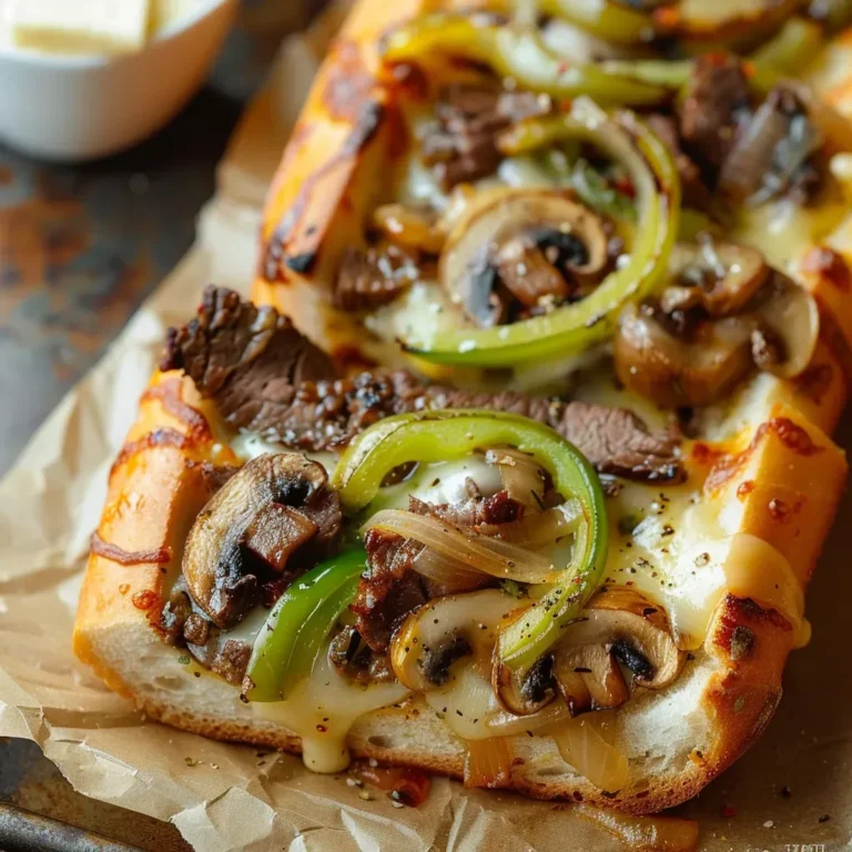 Cheesy Philly Cheese Steak Bread Recipe