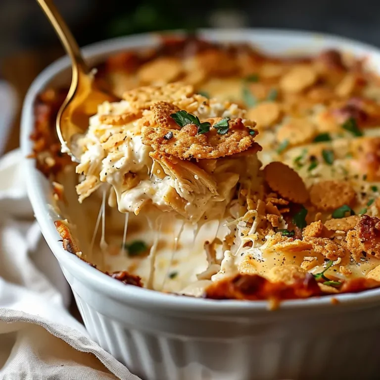 Cheesy Ritz Cracker Chicken Casserole Recipe