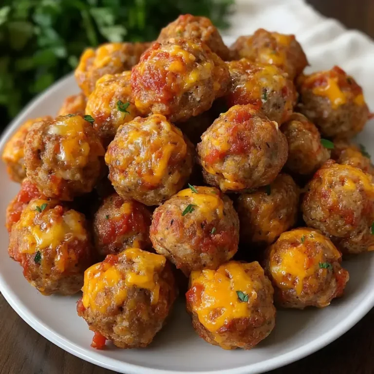 Cheesy Sausage Rotel Balls: Savory Appetizer Recipe
