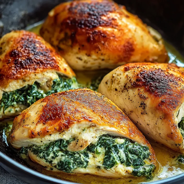 Cheesy Spinach Stuffed Chicken: Easy and Delicious Recipe
