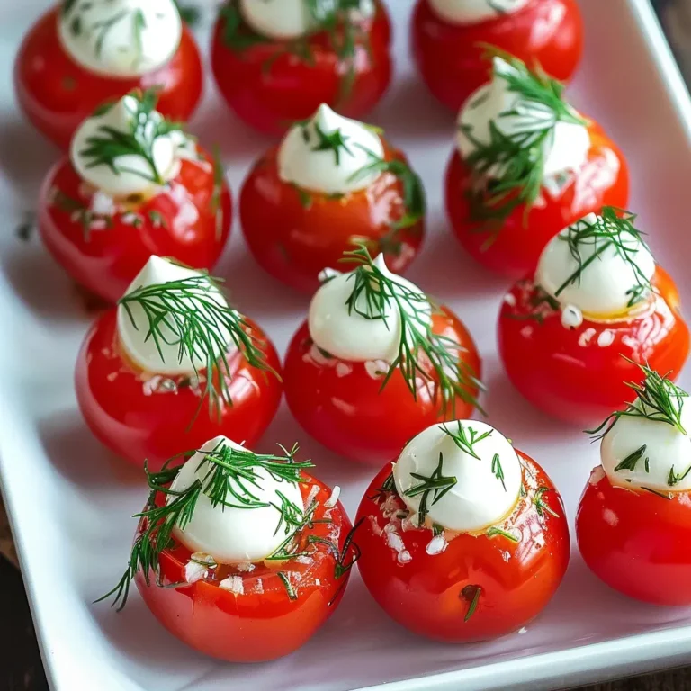 Cheesy Stuffed Cherry Tomatoes: Irresistible Party Appetizer
