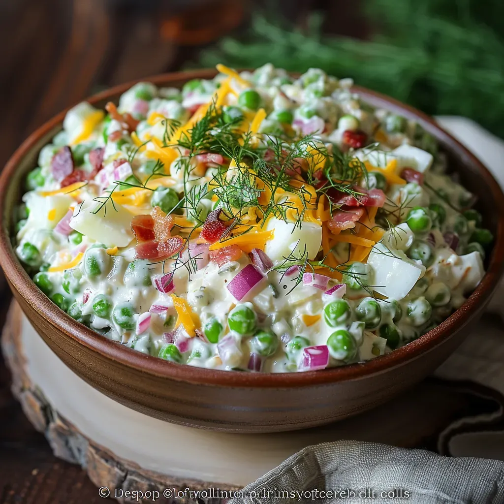 Classic Pea Salad Recipe