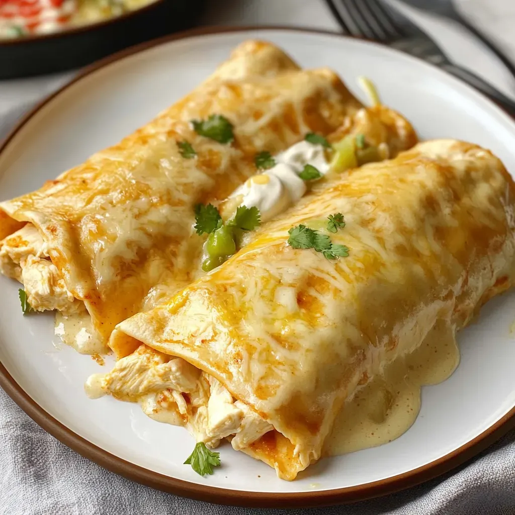 Creamy Chicken Enchiladas: Delicious Recipe with Sour Cream Sauce